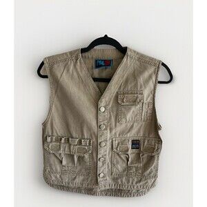 Vintage PB & Co utility vest Safari Travel Vest   Trout Fishing Pockets YOUTH